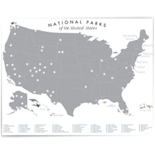 Load image into Gallery viewer, US National Parks Scratch Poster