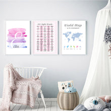 Load image into Gallery viewer, Name Blend Pink to Lavender Poster Print