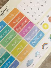 Load image into Gallery viewer, 4pc Placemat Set Days, Months, ABC, Sight words and USA