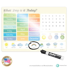 Load image into Gallery viewer, 5pc Placemat Set Days, Sight words, World, USA & Space