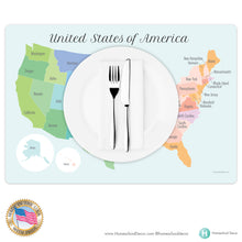 Load image into Gallery viewer, 5pc Placemat Set Days, Sight words, World, USA & Space