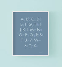 Load image into Gallery viewer, ABC in Ocean Blue Poster Print