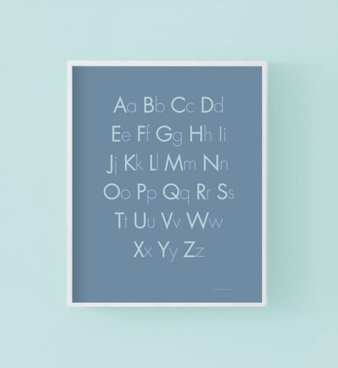 Alphabet ABC poster print is preschooler room. An informative wall art ...
