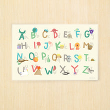 Load image into Gallery viewer, 4pc Placemat Set Days, Months, ABC, Sight words and USA