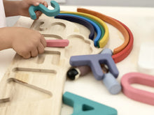 Load image into Gallery viewer, Wooden Baby Name Puzzle
