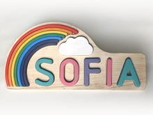 Load image into Gallery viewer, Wooden Baby Name Puzzle