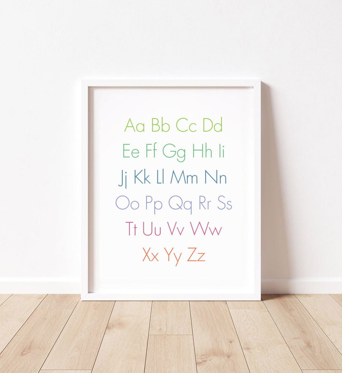 Simple ABC poster print - excellent addition to any preschooler room ...