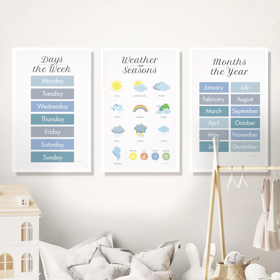 Days of the Week Poster Home School Decor for preschool kids ...